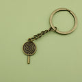 Metal Simple Lollipop Keychain Candy Bag Charm Gift view 6