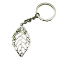 Metal Minimalist Leaf Keychain Bag Charm Gift – Antique Copper view 5