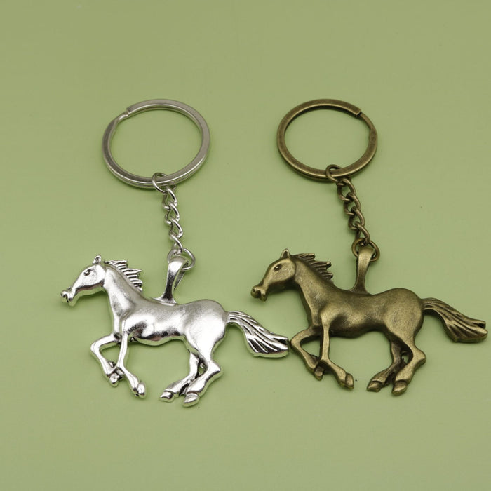 Zinc Alloy Horse Keychain Bag Charm Gift