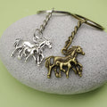 Zinc Alloy Mother And Foal Horse Keychain Bag Charm Gift view 4