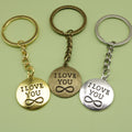 Metal I Love You Letter Keychain Romantic Gift Key Ring view 1
