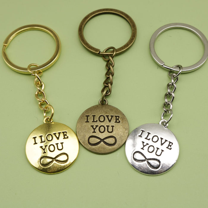 Metal I Love You Letter Keychain Romantic Gift Key Ring