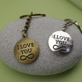 Metal I Love You Letter Keychain Romantic Gift Key Ring view 4