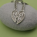 Zinc Alloy Best Friend Letter Keychain Friendship Gift Key Ring view 3