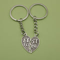 Zinc Alloy Best Friend Letter Keychain Friendship Gift Key Ring view 1