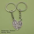 Zinc Alloy Best Friend Letter Keychain Friendship Gift Key Ring view 2