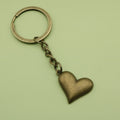 Zinc Alloy Minimal Heart Keychain Bag Charm Key Ring Gift view 3