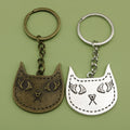 Zinc Alloy Minimalist Cat Keychain For Bag Charm Gift view 1