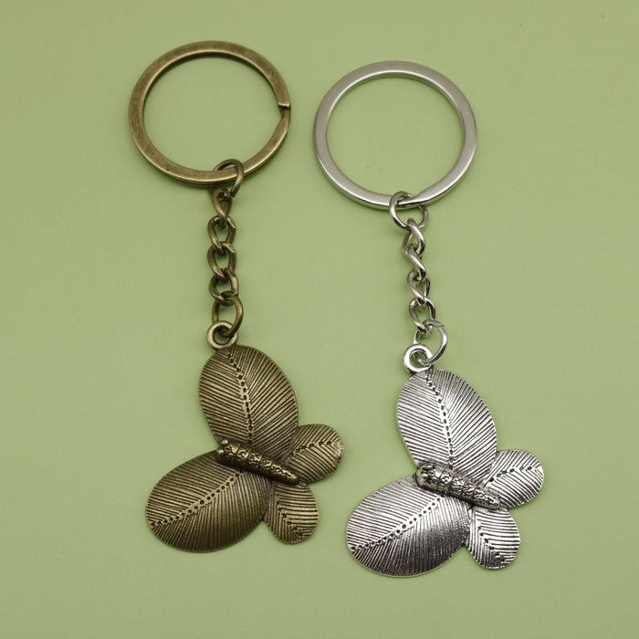Zinc Alloy Butterfly Keychain for Bag Charm Gift