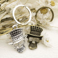 Metal Hat Skull Keychain For Bag Charm Gift view 3