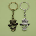 Metal Hat Skull Keychain For Bag Charm Gift view 1