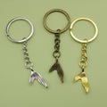 Metal Mermaid Tail Keychain Ocean Style Bag Charm Gift view 1