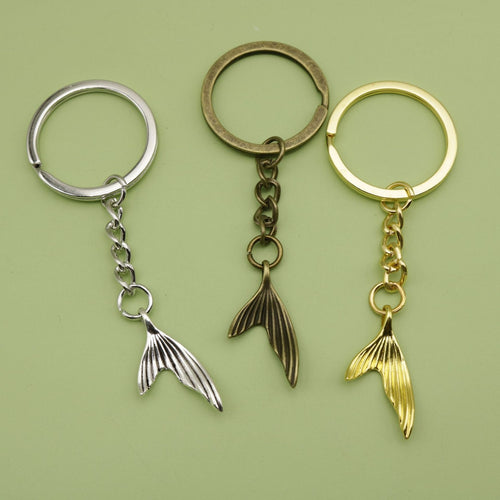 Metal Mermaid Tail Keychain Ocean Style Bag Charm Gift