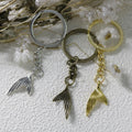Metal Mermaid Tail Keychain Ocean Style Bag Charm Gift view 3