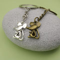 Metal Mouse Shape Keychain Cute Bag Charm Gift – Antique Copper view 4
