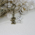 Metal Mouse Shape Keychain Cute Bag Charm Gift – Antique Copper view 3