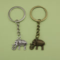Metal Minimalist Elephant Keychain Bag Charm Gift Accessory view 1