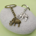 Metal Minimalist Elephant Keychain Bag Charm Gift Accessory view 4