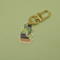 Zinc Alloy Enamel Cat Keychain Bag Charm Gift – Gold view 6