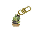 Zinc Alloy Enamel Cat Keychain Bag Charm Gift – Gold view 5