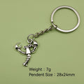 Metal Lobster Keychain Bag Charm view 2