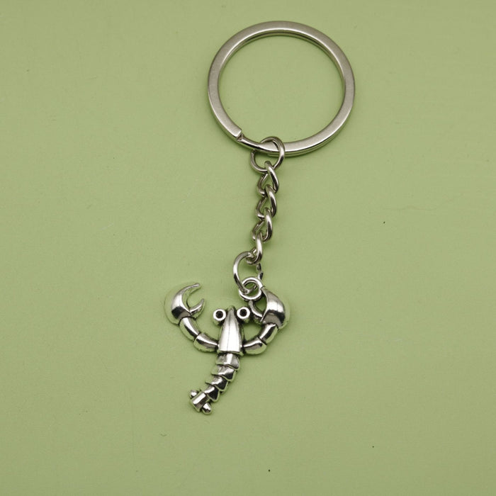 Metal Lobster Keychain Bag Charm