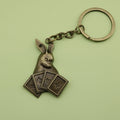 Metal Poker Rabbit Keychain Creative Bag Charm Gift view 6