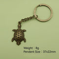 Metal Simple Turtle Keychain Bag Charm Gift view 2