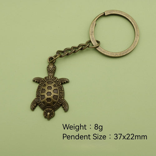 Metal Simple Turtle Keychain Bag Charm Gift