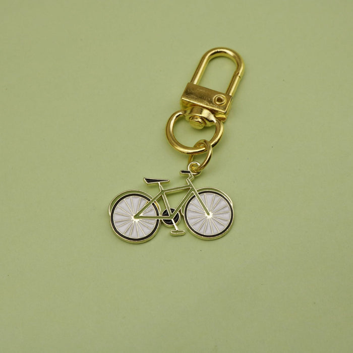 Metal Bicycle Keychain Bag Charm Key Ring Gift