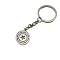 Zinc Alloy Round Letter Star Keychain Key Ring Gift view 5