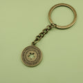 Zinc Alloy Round Letter Star Keychain Key Ring Gift view 6
