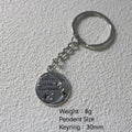 Zinc Alloy Moon Star Smiley Keychain For Bag Charm Gift view 2