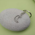 Metal Simple Moon Keychain Bag Charm Key Ring Gift view 4