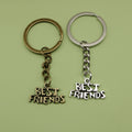 Zinc Alloy Best Friends Keychain Matching Gift Key Ring view 1