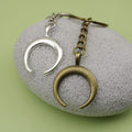Zinc Alloy Crescent Moon Horn Keychain Key Ring Gift view 4