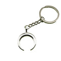 Zinc Alloy Crescent Moon Horn Keychain Key Ring Gift view 5