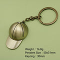 Metal Hat Keychain Bag Charm view 2