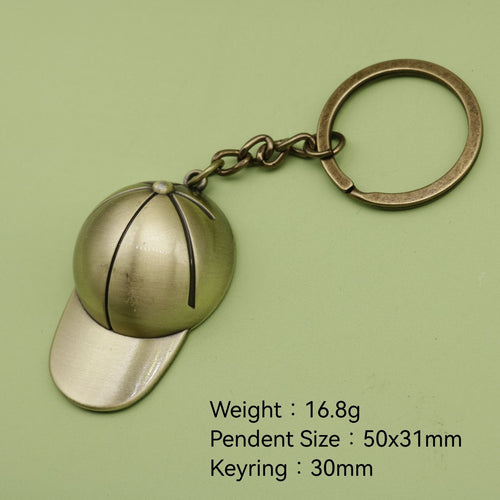 Metal Hat Keychain Bag Charm