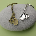 Zinc Alloy Spoon Cutlery Keychain For Kitchen Gift view 4