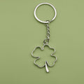 Zinc Alloy Minimal Clover Keychain Bag Charm Gift view 1