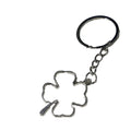 Zinc Alloy Minimal Clover Keychain Bag Charm Gift view 5
