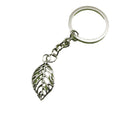 Zinc Alloy Minimalist Leaf Keychain Bag Charm Gift – Antique Copper view 5