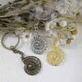 Metal Conch Shell Keychain Bag Charm view 3