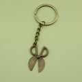 Metal Scissors Shape Keychain For Bag Charm Gift view 1