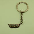 Zinc Alloy Mask Shape Keychain Bag Charm Gift view 6