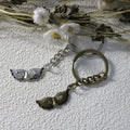 Zinc Alloy Mask Shape Keychain Bag Charm Gift view 3
