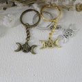 Zinc Alloy Sun Moon Stars Keychain Celestial Bag Charm view 3