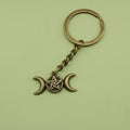 Zinc Alloy Sun Moon Stars Keychain Celestial Bag Charm view 6