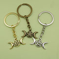 Zinc Alloy Sun Moon Stars Keychain Celestial Bag Charm view 1